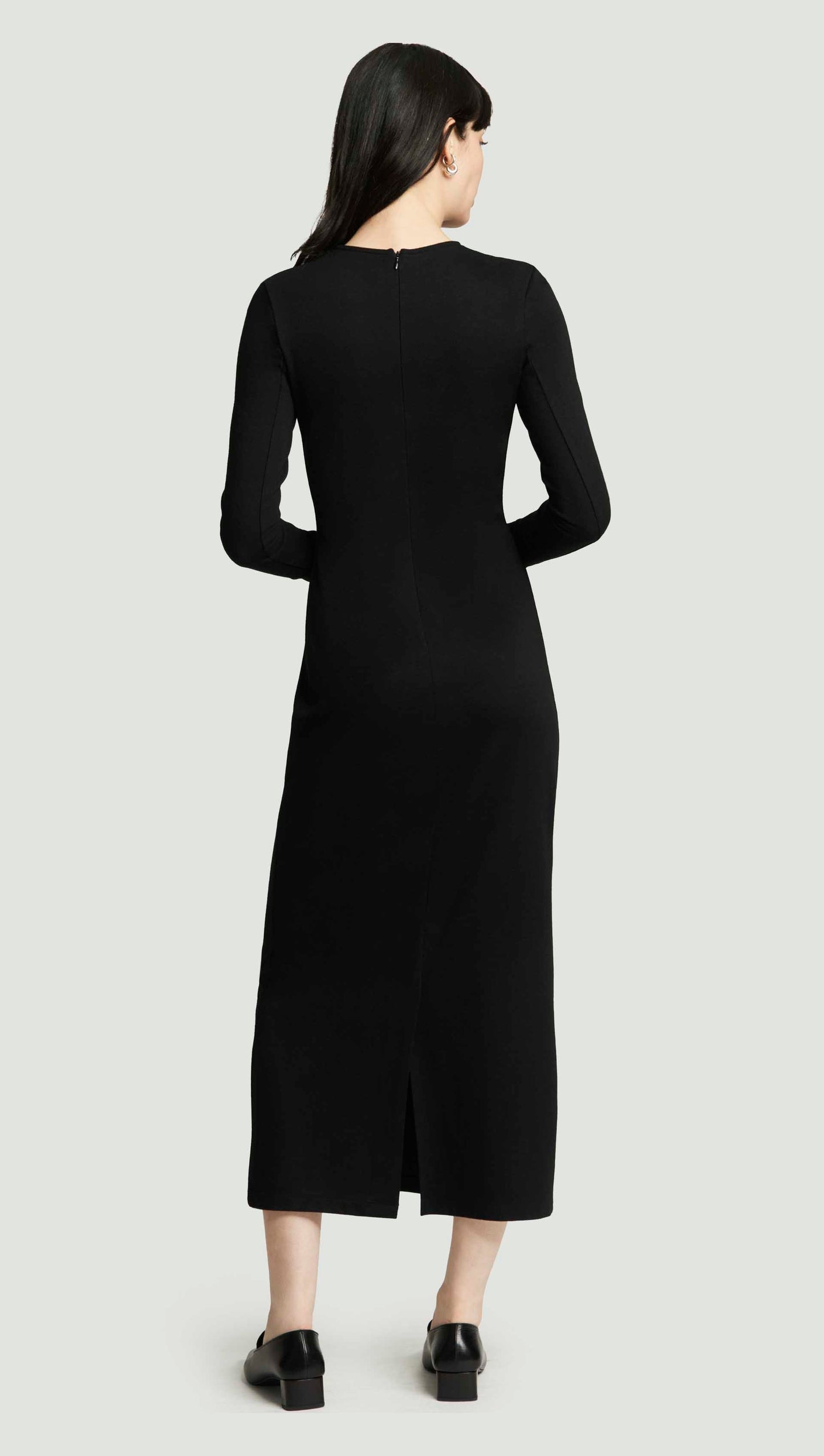 Work Dress in Ponte Jersey | Black